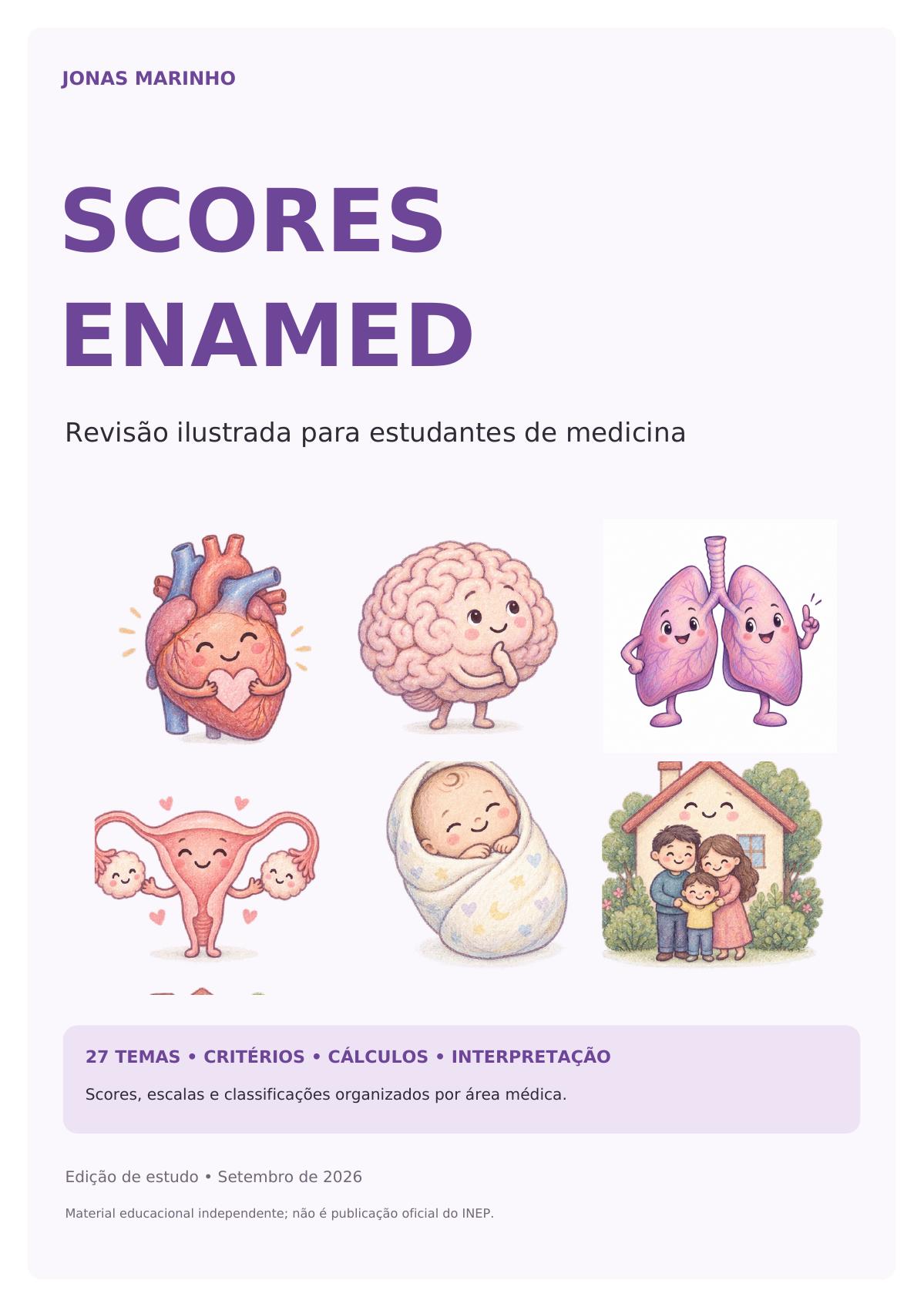 Capa do material Scores ENAMED